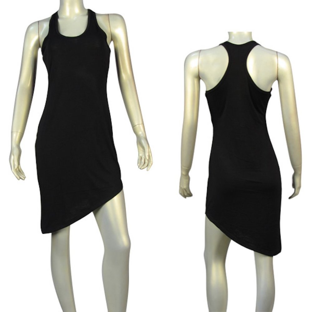 Tank top midi Dress Racer Back side slant